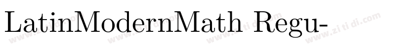 LatinModernMath Regu字体转换 LatinModernMath Regu字体转换